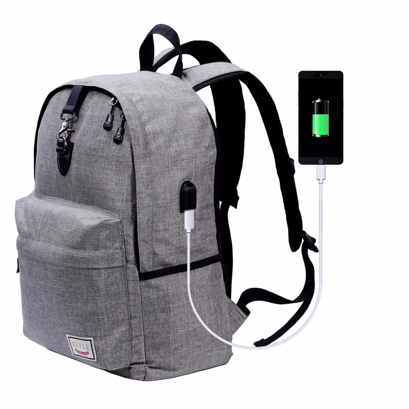 Top Design Usbcharge Backpack Waterproof Portable Business Laptop