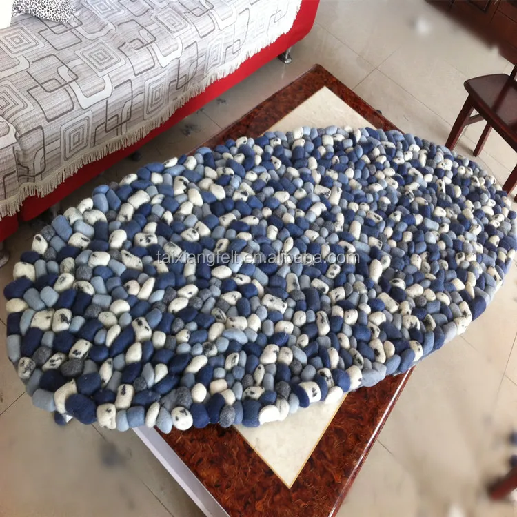 Handgemachte Filz Ball Teppich Nepal Handgemachte Filz Ball