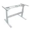 Electric sit-stand office work computer desk base of metal with efficient emergency stop function