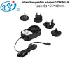 24V 1.0A Universal AC Adapter with USA EU SAA BS plug
