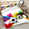 Newest Football Design Wholesale 100% Polyester 3D Digital Printed Outdoor Living Room Duvet Cover , Bed Sheets