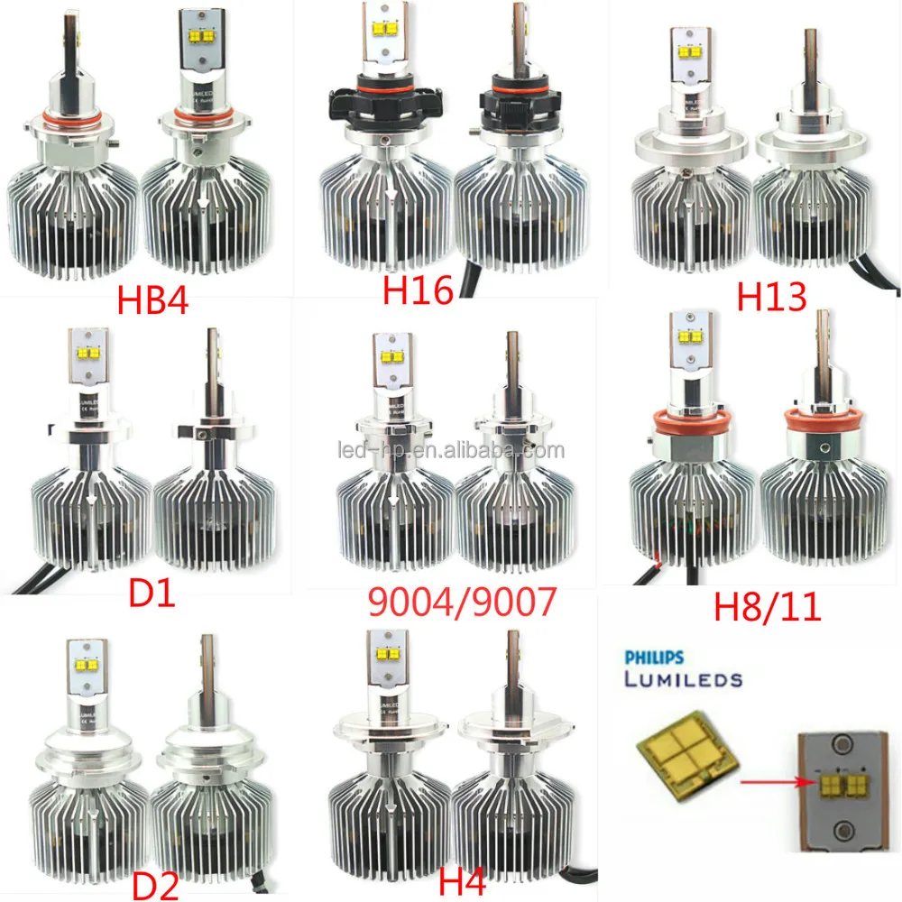 40w 4800lm All In One Led Headlight Bulbs Kit Ip68 H13 Led Headlight ...