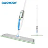Boomjoy spray mop P4-PLUS aluminum cleaning mop set with 1 microfiber pad and a small mop box.