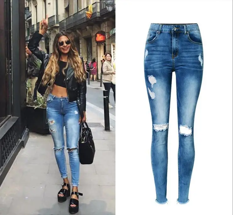 Z92463a 2017 Nuevo Modelo De Jeans De Moda Para Mujeres Alibaba