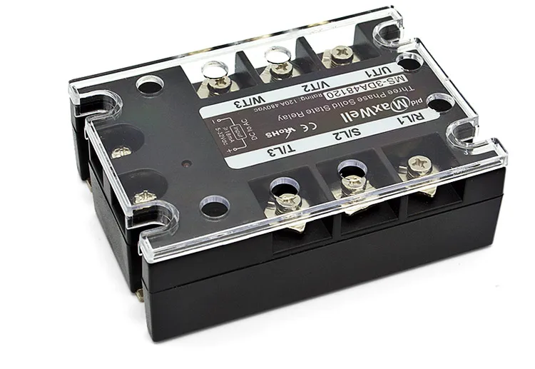 Ms-3aa48120 120a Normally Open Ac To Ac Three Phase Solid State Relay ...
