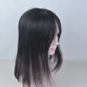 Free Parting Women Thinning Hair Hand Made 100 Human Hair Topper