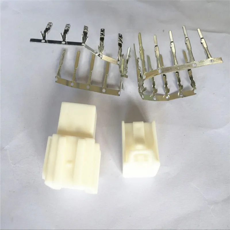 Molex Male Female Connector 6 Pin Way Black Housing Plug For Extension