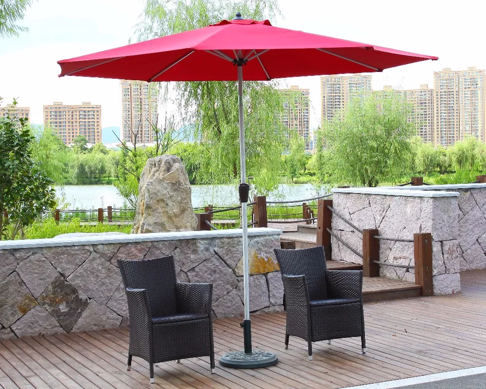 Steel Frame Promotional Sun Garden Umbrella - Buy Garden Umbrella