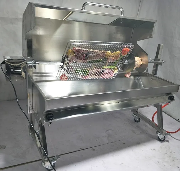 Outdoore Stainless Steel Gas Spit Roast Pig Rotisserie With Lid Buy
