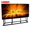 2018 Most creative advertising display 3x3 hd seamless LCD DID video wall panel with wifi full color