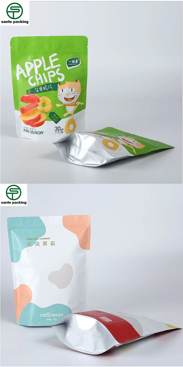 China supplier custom matte black resealable aluminum foil stand up pouches with zipper