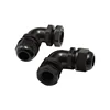 Elbow Style IP68 Waterproof 90 degree right Angle flex conduit Glands Black Nylon