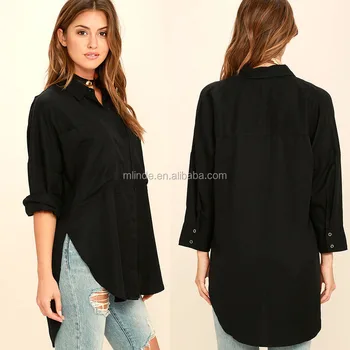 plain black button up shirt