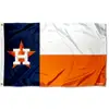 Promotion Outdoor Advertising Cheap 100% polyester 3X5 Custom Printable Marking Houston Astros Flag