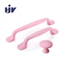 HJY furniture kids Drawer Handles mini Cabinet Knobs Pulls Pink