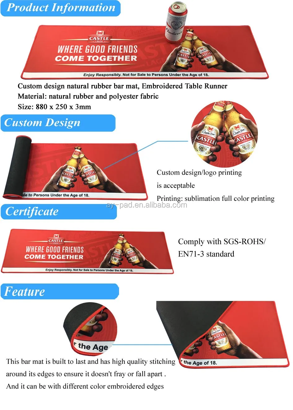 sublimation blanks mouse pad