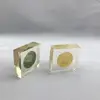 Shenzhen factory Crystal embedment metal award block for souvenir and gifts