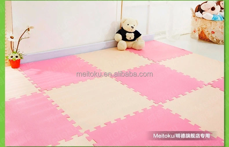 Eva Foam Combination Pink & Beige Colourful Non Slip Green And Safe