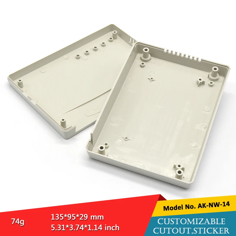 28*95*135Mm/1.1*3.7*5.3 "DIY Công Nghiệp Màu Xám Hộp Điều Khiển Bằng Nhựa Bộ Định Tuyến Wifi Bao Vây