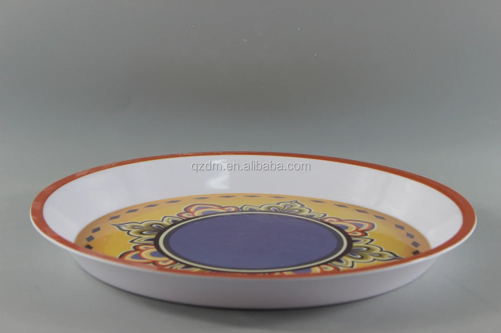 Round Shape Melamine Trays,Plastic Round Serving Trays