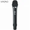 Dynamic aluminum alloy process wireless microphone with mini portable receiver