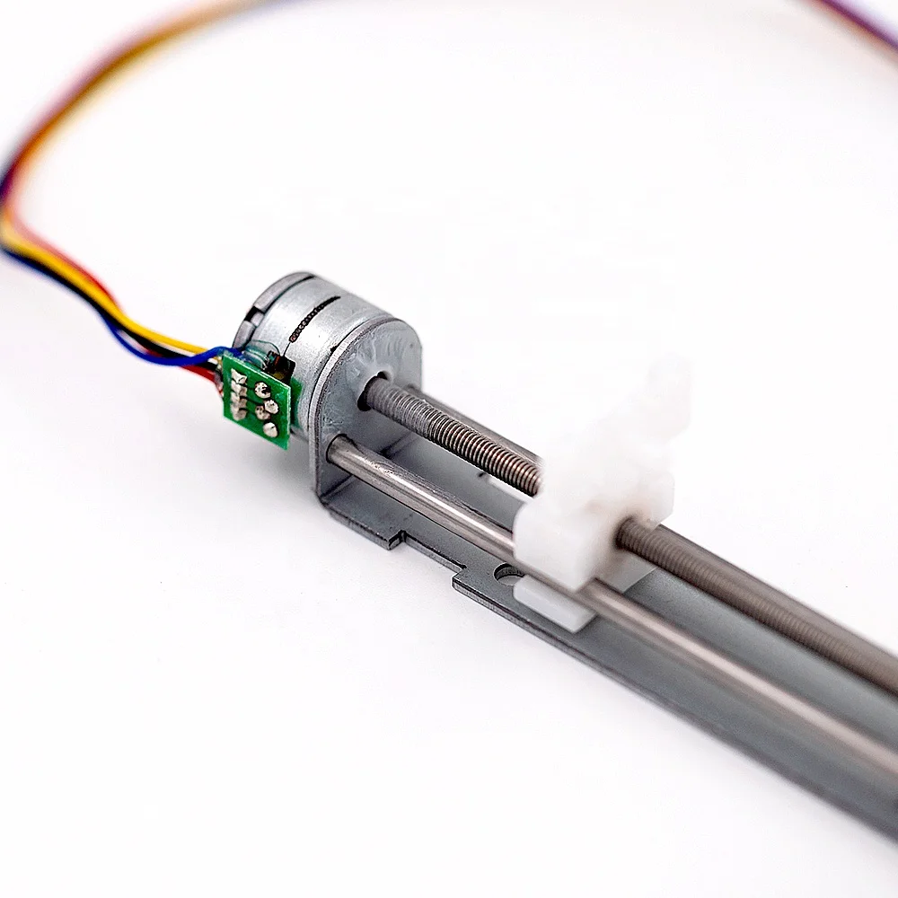 bachin 批发价格 9-12 v 微步进直线电机 2 相 4 线微型便宜步进马达