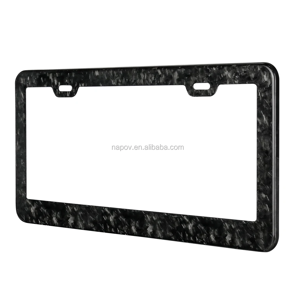 2019 High Quality License Plate Frame American Black Real Carbon Fiber