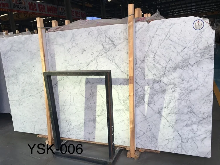 Wholesale White Carrara Marble Slab Polish White Marble