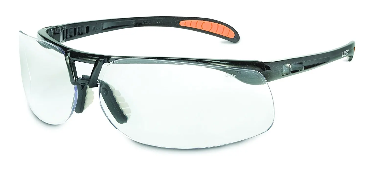 Gray Lens and Uvextra Anti-Fog Coating UVEX by Honeywell S4041 Tirade Sealed Safety Eyewear with Black Frame