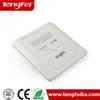 made in china ABS network cable single 2 ports 4 ports wall rj45 rj11 faceplate