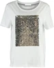 Custom Cotton Reversible Sequin T-shirt White Jupe Longue Change Pattern Reversible Sequin Embroidery Patch Bodycon