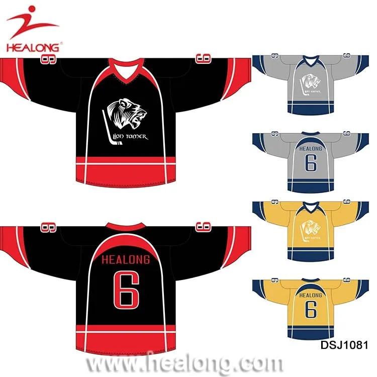 Custom Ice Hockey Jersey Team Set Cheap 6xl Hockey Jersey Shirts Wear