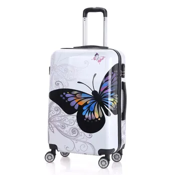 butterfly hard shell luggage