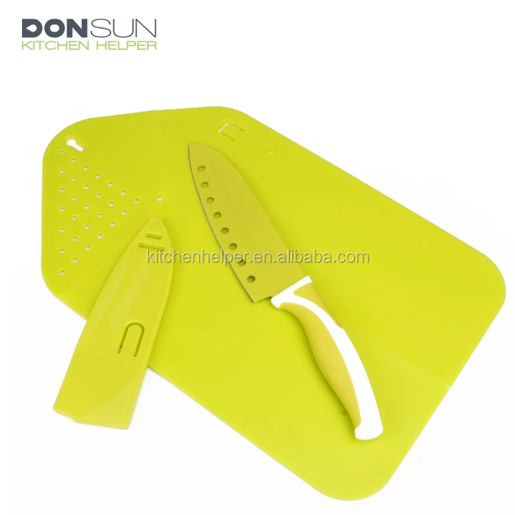 Food Grade Chopping Boards Plastic Cutting Board With Knife Set Buy Plastic Cutting Board