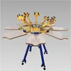 t shirt printing used 4 color 4 station screen printing press machines