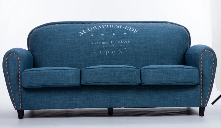Vintage oceaan blauwe stof sofa ontwerp,linnen sofa kinderen buy ... Badeværelse 2 kvadratmeter