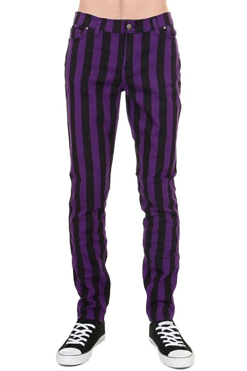 black and red striped trousers mens