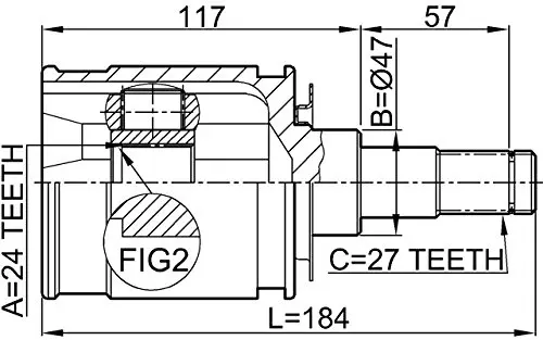 FRONT DRIVE AXLE 43430-60010,43430-35030