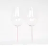 Wholesale rose quartz Crystal Red Wine Stem Glass For VIP Restaurant Supply