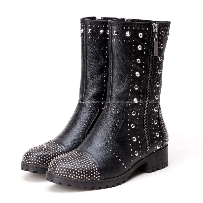 Aliexpress.com : Buy 2015 Women Luxury Rivets Motorcycle