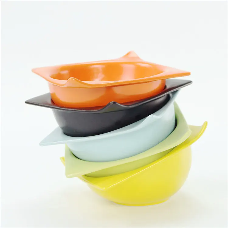 square ceramic dog bowls