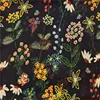 Stick figure flower pattern design plain chiffon printed fabric