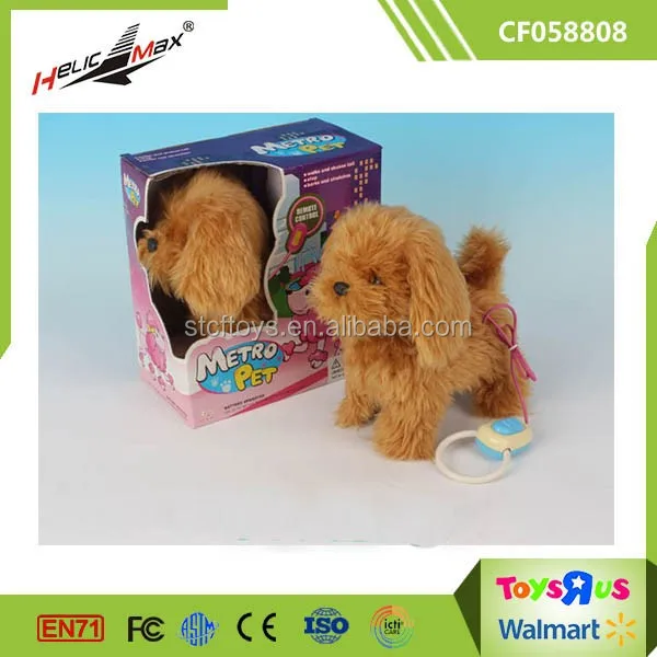 chien telecommande peluche