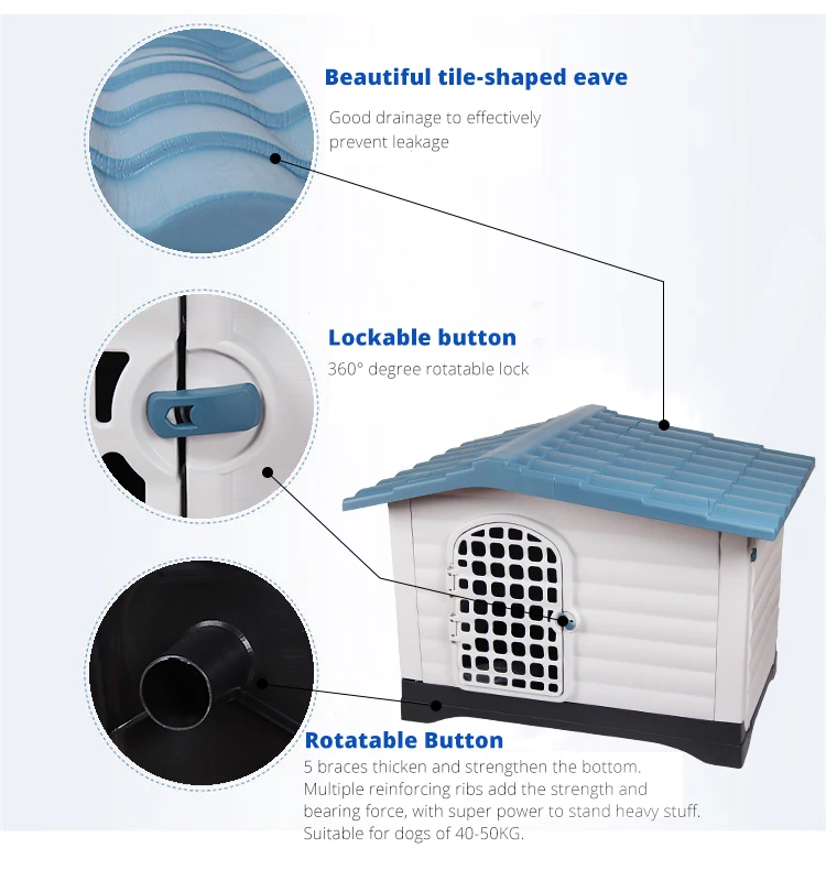 Wholesale Quality Material Kennel Heavy Duty Waterproof Dog Kennel