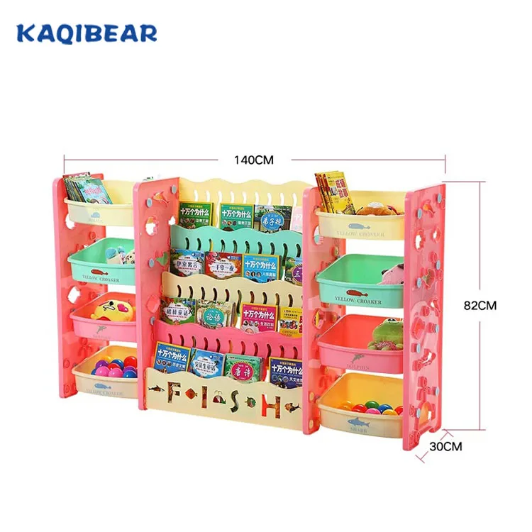 Plastic Modern Movable Bookshelf Stands Small Library Furniture