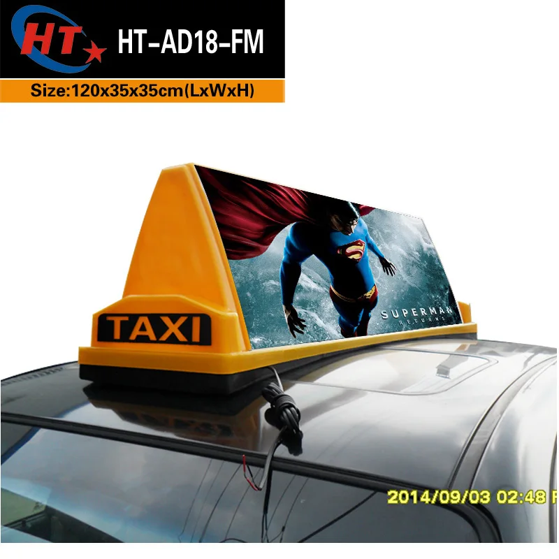 High brightness transparent auto dome advertising