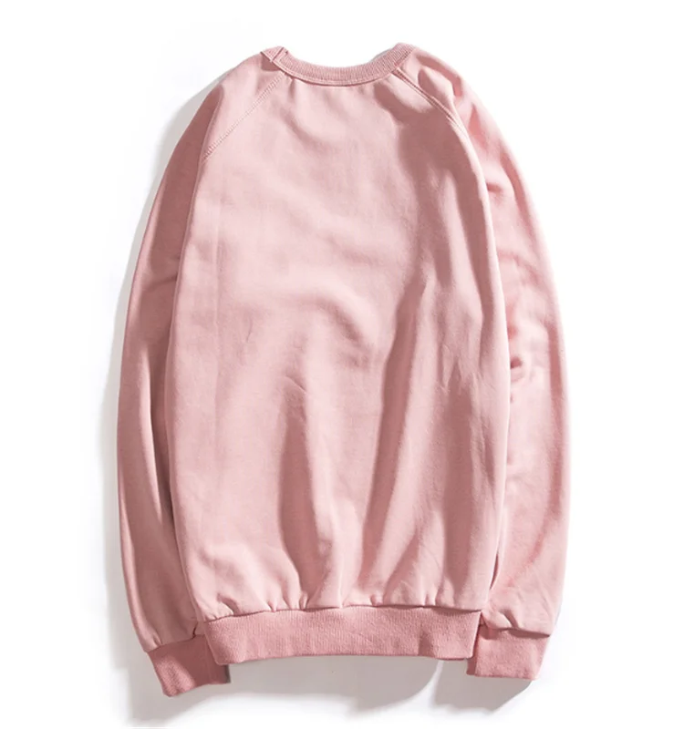 Hot Sale Custom Streetwear Cotton Blank Crewneck Sweatshirt Hip Hop