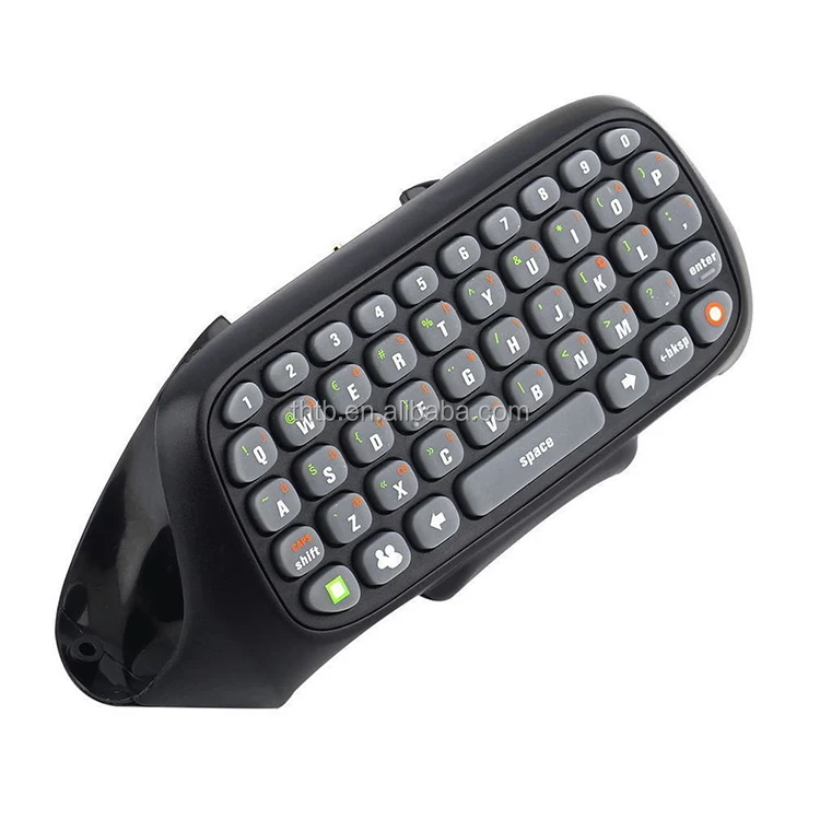 Dalkeyie Wireless Controller Messenger Game Keyboard Keypad ChatPad for Xbox 360 Black 