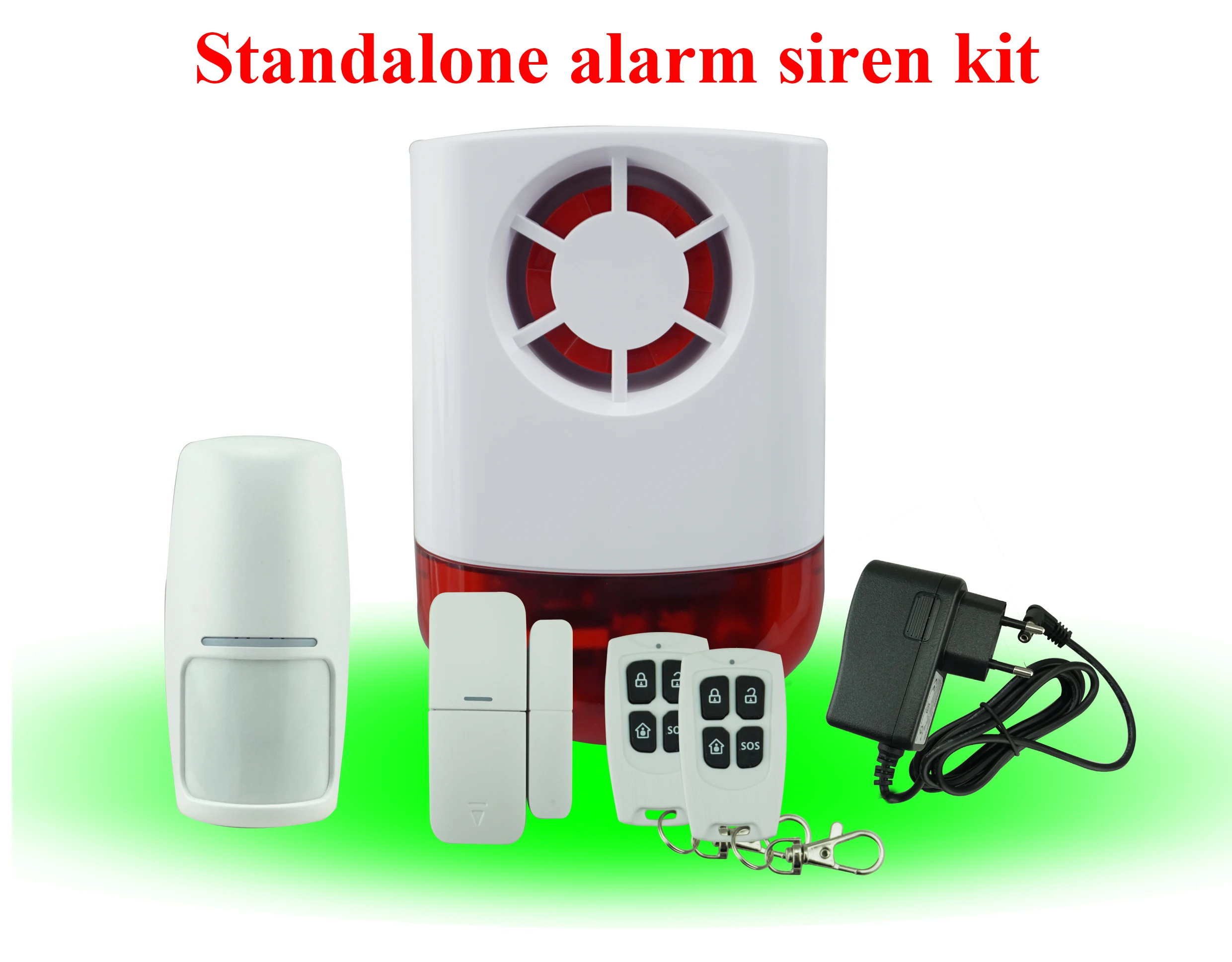 Anti Theft Burglar Wireless Alarm Siren With Pir Motion Sensor Alarm