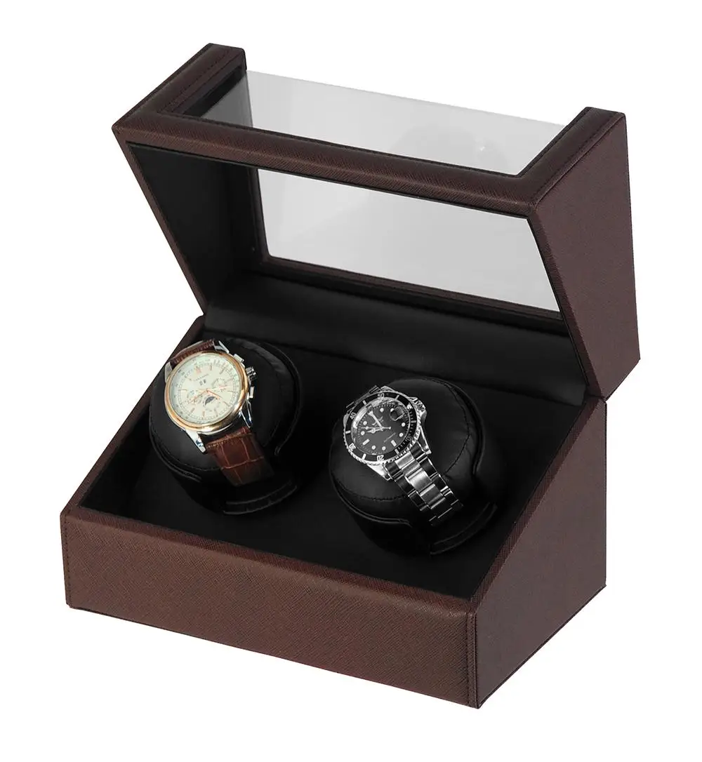 Spot Levering Dubbele Roterende Automatische Pu Lederen Horloge Winder Doos  Voor 2 Horloges - Buy Winder Horloge,Mabuchi Horloge Winder Veilig,Lederen Horloge  Winder Product on Alibaba.com